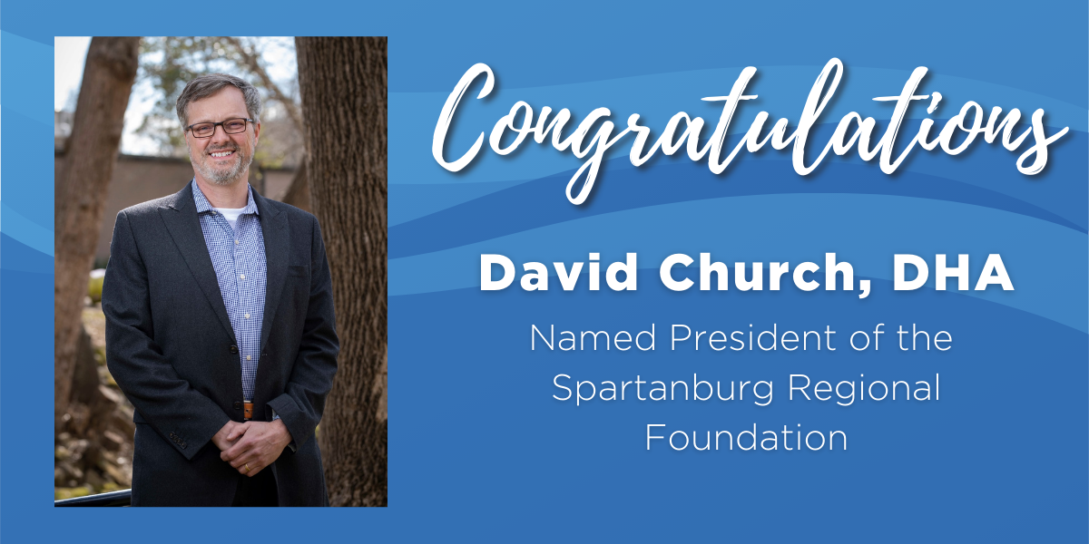 David Church to lead the Spartanburg Regional Foundation